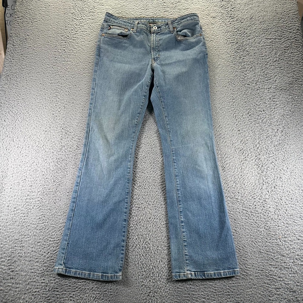 Polo Jeans Ralph Lauren Women's 12 Blue Cotton Denim Bootcut Low-Rise Stretch